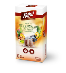 René čaj švestka se skořicí kapsle pro Nespresso 10ks